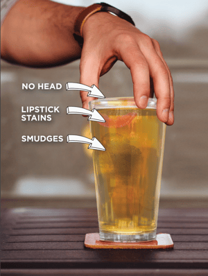 dirty beer glasses are costing you money